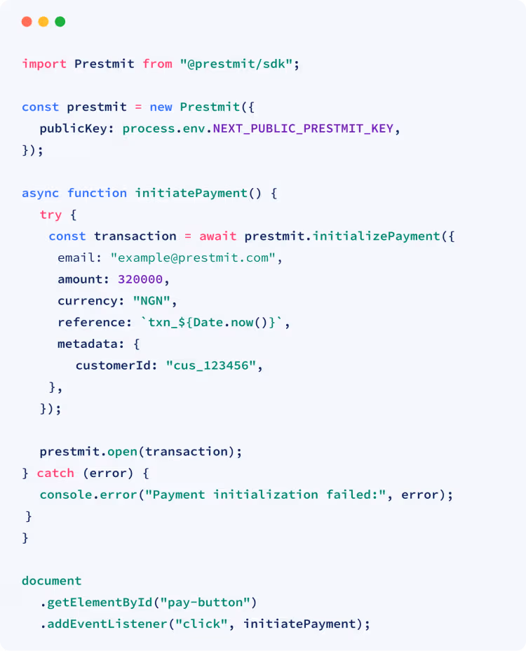 API Code Documentation